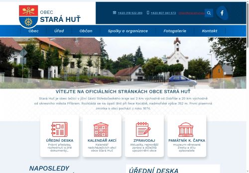 Zobrazit webové stránky Obecní úřad Stará Huť