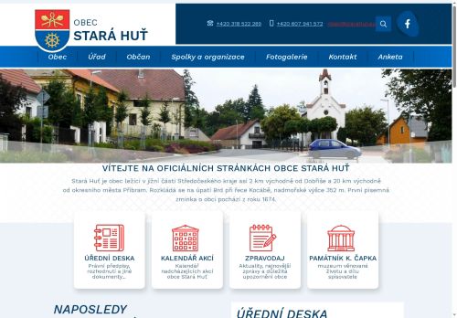 Zobrazit webové stránky Obecní úřad Stará Huť