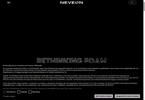 Webové stránky NEVEON Czech Republic spol. s r.o., Nýrsko