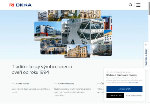 Zobrazit webové stránky RI OKNA a.s.
