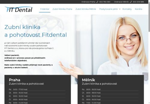 FIT Dental, s.r.o. nabízí práci na pozici Ostatní pomocní a nekvalifikovaní pracovníci ve službách v obci Mělník