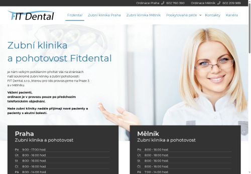 FIT Dental, s.r.o. nabízí práci na pozici Ostatní pomocní a nekvalifikovaní pracovníci ve službách v obci Mělník
