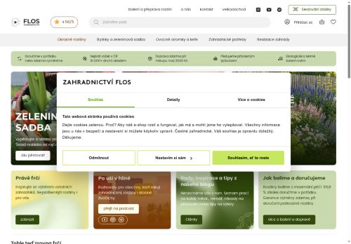 Zahradnictví flos, s.r.o. nabízí práci na pozici Pomocný pracovník v zahradnictví (m+ž) v obci Husinec