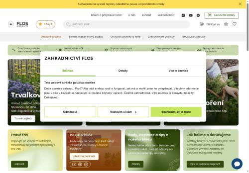Zahradnictví flos, s.r.o. nabízí práci na pozici Zahradníci pro pěstování zahradních rostlin (m+ž) v obci Husinec