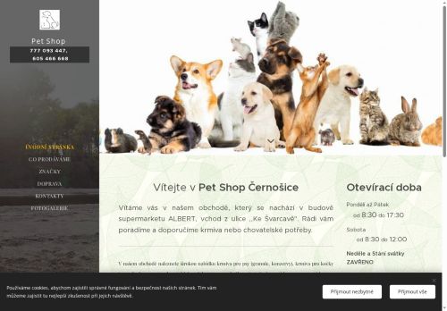 Zobrazit webové stránky PET Shop Černošice