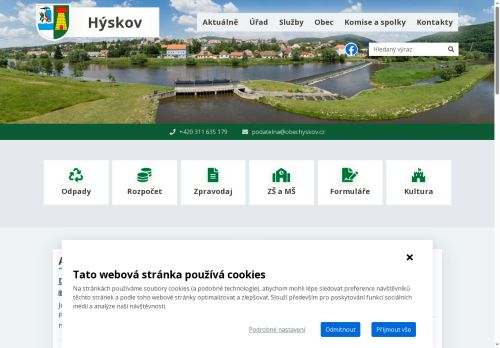 Zobrazit webové stránky Obecní úřad Hýskov