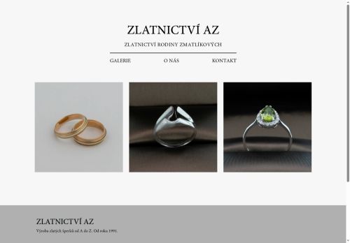 Zobrazit webové stránky Zlatnictví - Alena Zmatlíková