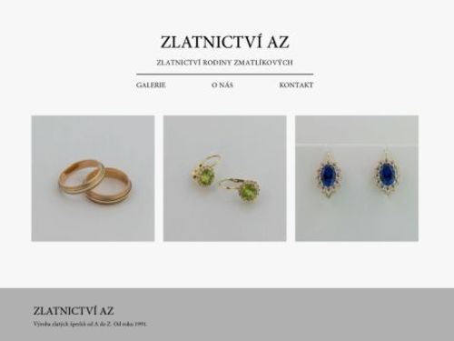 Zlatnictví - Alena Zmatlíková