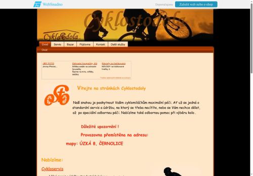 Zobrazit webové stránky Cyklostodola - Tomáš Havlíček