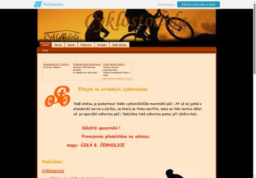Zobrazit webové stránky Cyklostodola - Tomáš Havlíček