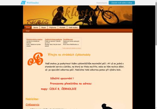 Zobrazit webové stránky Cyklostodola - Tomáš Havlíček