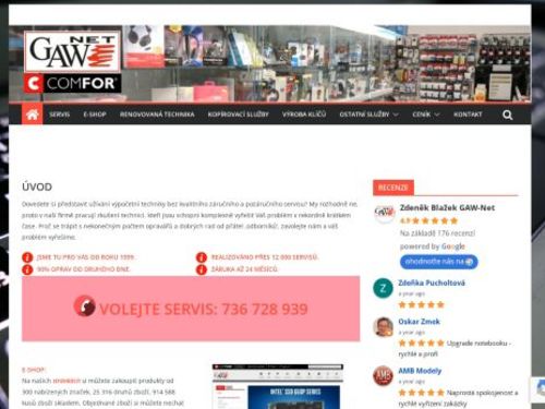 Comfor - Prodej a servis notebooku a PC