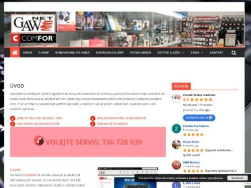 Comfor - Prodej a servis notebooku a PC