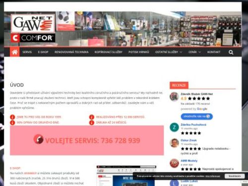 Comfor - Prodej a servis notebooku a PC