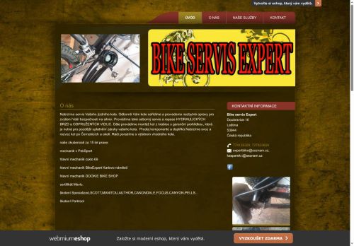 Zobrazit webové stránky Bike servis Expert
