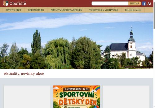 Zobrazit webové stránky Obecní úřad Obořiště