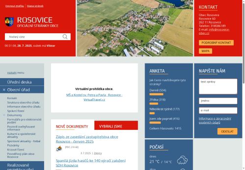 Zobrazit webové stránky Obecní úřad Rosovice