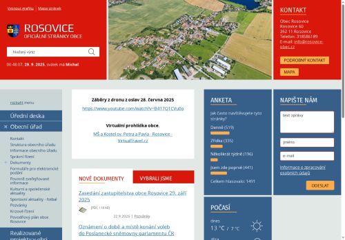 Zobrazit webové stránky Obecní úřad Rosovice