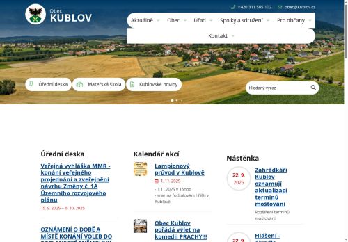 Zobrazit webové stránky Obecní úřad Kublov