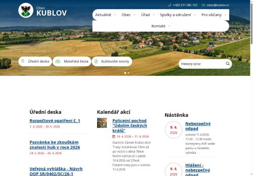 Zobrazit webové stránky Obecní úřad Kublov