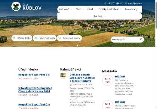 Zobrazit webové stránky Obecní úřad Kublov