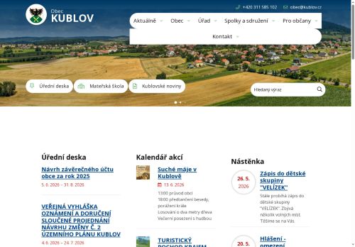 Zobrazit webové stránky Obecní úřad Kublov