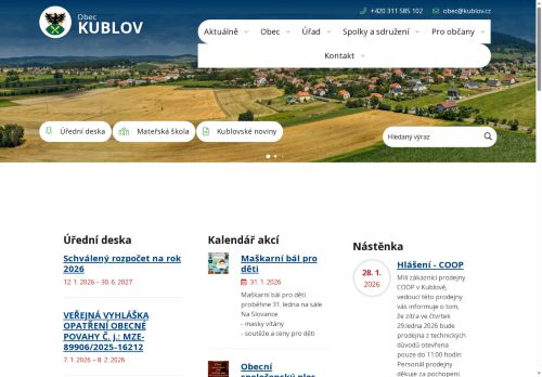 Zobrazit webové stránky Obecní úřad Kublov