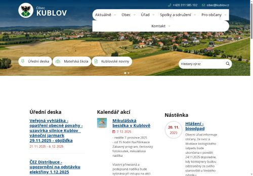 Zobrazit webové stránky Obecní úřad Kublov