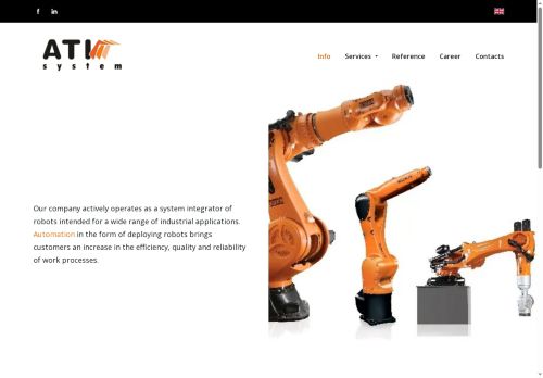 Webové stránky ATI - System s.r.o., Mladá Boleslav