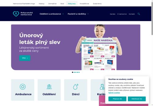 Rokycanská nemocnice, a.s. nabízí práci na pozici Instalatér v obci Rokycany