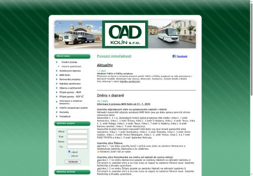 Okresní autobusová doprava Kolín, s.r.o. nabízí práci na pozici Řidič autobusu (m/ž) v obci Český Brod