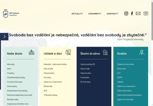 Webové stránky Základní škola Český Brod, Tyršova 68, okres Kolín, Český Brod