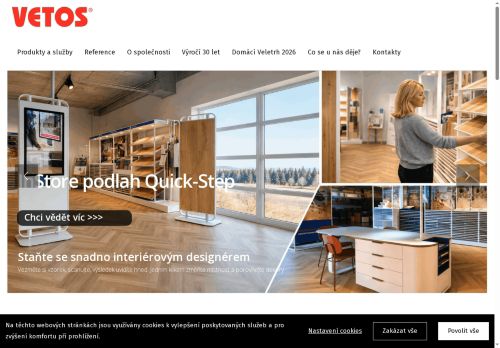 Webové stránky VETOS group s.r.o., Benešov