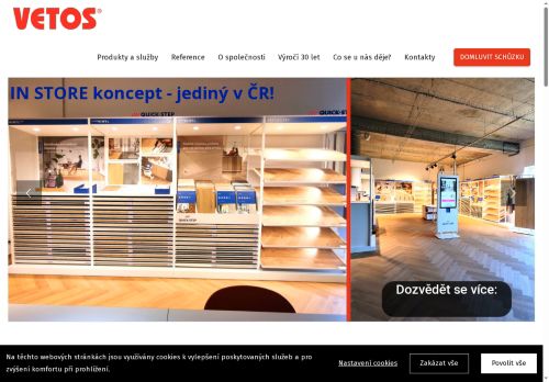 Webové stránky VETOS group s.r.o., Benešov