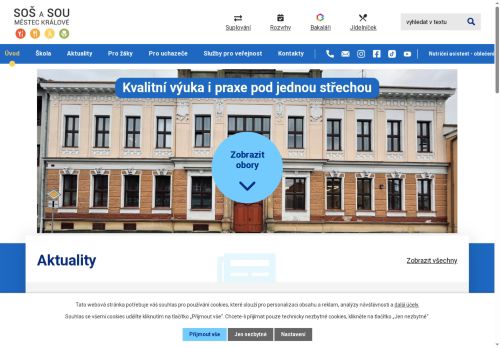 Střední odborná škola a Střední odborné učiliště, Městec Králové, T. G. Masaryka 4 nabízí práci na pozici UČITEL/UČITELKA CIZÍCH JAZYKŮ - Anglický jazyk + ostatní předměty v obci Městec Králové
