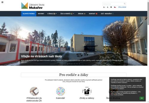 Webové stránky Základní škola Mukařov, Mukařov