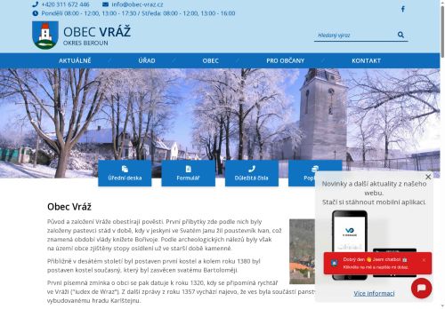 Zobrazit webové stránky Obecní úřad Vráž