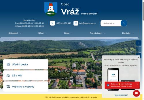 Zobrazit webové stránky Obecní úřad Vráž