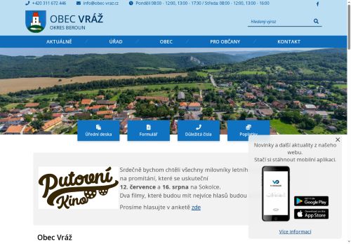 Zobrazit webové stránky Obecní úřad Vráž