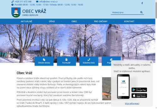Zobrazit webové stránky Obecní úřad Vráž