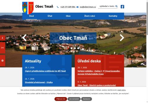 Zobrazit webové stránky Obecní úřad Tmaň