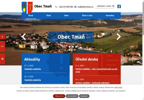 Zobrazit webové stránky Obecní úřad Tmaň