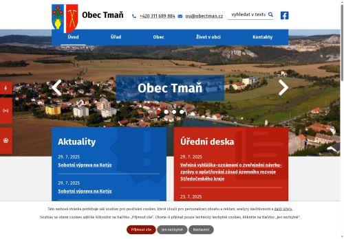 Zobrazit webové stránky Obecní úřad Tmaň