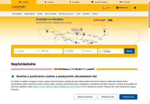 RegioJet a.s. nabízí práci na pozici Administrativní pracovník/ pracovnice v obci Brno