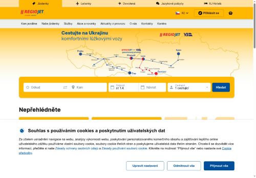 RegioJet a.s. nabízí práci na pozici Administrativní pracovník/ pracovnice v obci Brno