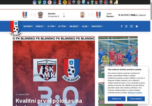 Zobrazit webové stránky Fotbalový klub Blansko