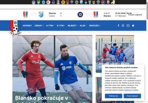 Zobrazit webové stránky Fotbalový klub Blansko