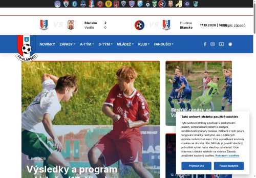 Zobrazit webové stránky Fotbalový klub Blansko
