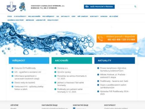 Vodovody a kanalizace Nymburk, a.s.