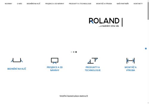 Webové stránky ROLAND MO s.r.o., Pohořelice